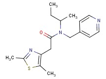 N-(sec-butyl)-2-(2,5-dimethyl-1,3-thiazol-4-yl)-N-(pyridin-4-ylmethyl)acetamide