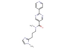 N-methyl-N-[3-(1-methyl-1H-imidazol-2-yl)propyl]-2-(4-pyridinyl)-5-pyrimidinecarboxamide
