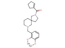 2-(1-cyclopenten-1-ylcarbonyl)-7-(2,3-dimethoxybenzyl)-2,7-diazaspiro[4.5]decane