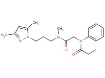 N-[3-(3,5-dimethyl-1H-pyrazol-1-yl)propyl]-N-methyl-2-(2-oxo-3,4-dihydroquinolin-1(2H)-yl)acetamide