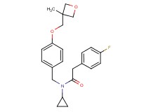 N-cyclopropyl-2-(4-fluorophenyl)-N-{4-[(3-methyl-3-oxetanyl)methoxy]benzyl}acetamide