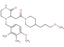 4-(4-methoxy-2,3-dimethylbenzyl)-3-{2-[4-(3-methoxypropyl)-1-piperidinyl]-2-oxoethyl}-2-piperazinone