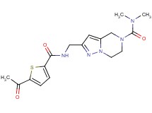 2-({[(5-acetyl-2-thienyl)carbonyl]amino}methyl)-N,N-dimethyl-6,7-dihydropyrazolo[1,5-a]pyrazine-5(4H)-carboxamide