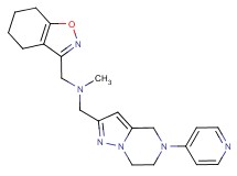 N-methyl-1-[5-(4-pyridinyl)-4,5,6,7-tetrahydropyrazolo[1,5-a]pyrazin-2-yl]-N-(4,5,6,7-tetrahydro-1,2-benzisoxazol-3-ylmethyl)methanamine