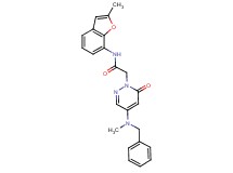 2-[4-[benzyl(methyl)amino]-6-oxo-1(6H)-pyridazinyl]-N-(2-methyl-1-benzofuran-7-yl)acetamide