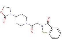 2-{2-oxo-2-[4-(2-oxo-1,3-oxazolidin-3-yl)piperidin-1-yl]ethyl}-1,2-benzisothiazol-3(2H)-one