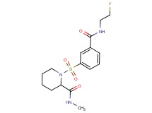 1-[(3-{[(2-fluoroethyl)amino]carbonyl}phenyl)sulfonyl]-N-methylpiperidine-2-carboxamide