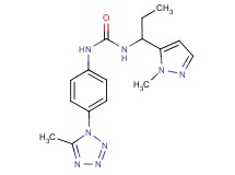 N-[1-(1-methyl-1H-pyrazol-5-yl)propyl]-N'-[4-(5-methyl-1H-tetrazol-1-yl)phenyl]urea