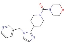 4-({4-[1-(3-pyridinylmethyl)-1H-imidazol-2-yl]-1-piperidinyl}carbonyl)morpholine