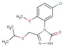 4-(5-chloro-2-methoxyphenyl)-5-(isopropoxymethyl)-2,4-dihydro-3H-1,2,4-triazol-3-one