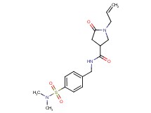 1-allyl-N-{4-[(dimethylamino)sulfonyl]benzyl}-5-oxopyrrolidine-3-carboxamide