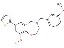 4-(3-methoxybenzyl)-7-(2-thienyl)-2,3,4,5-tetrahydro-1,4-benzoxazepin-9-ol