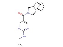 5-[(1R*,2R*,6S*,7S*)-4-azatricyclo[5.2.2.0~2,6~]undec-4-ylcarbonyl]-N-ethyl-2-pyrimidinamine