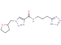 1-(tetrahydro-2-furanylmethyl)-N-[3-(1H-tetrazol-5-yl)propyl]-1H-1,2,3-triazole-4-carboxamide