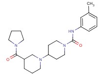 N-(3-methylphenyl)-3-(pyrrolidin-1-ylcarbonyl)-1,4'-bipiperidine-1'-carboxamide