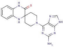 1-(2-amino-9H-purin-6-yl)-1',4'-dihydro-3'H-spiro[piperidine-4,2'-quinoxalin]-3'-one