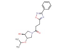 (3S*,4S*)-4-isopropoxy-1-[3-(3-phenyl-1,2,4-oxadiazol-5-yl)propanoyl]-3-pyrrolidinol