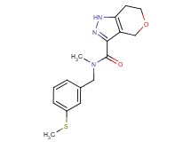 N-methyl-N-[3-(methylthio)benzyl]-1,4,6,7-tetrahydropyrano[4,3-c]pyrazole-3-carboxamide