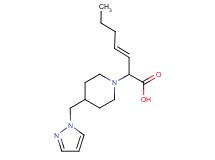 (3E)-2-[4-(1H-pyrazol-1-ylmethyl)piperidin-1-yl]hept-3-enoic acid