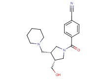 4-{[(3R*,4R*)-3-(hydroxymethyl)-4-(piperidin-1-ylmethyl)pyrrolidin-1-yl]carbonyl}benzonitrile