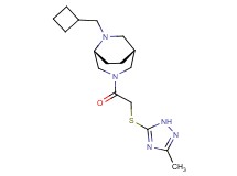 (1R*,5R*)-6-(cyclobutylmethyl)-3-{[(3-methyl-1H-1,2,4-triazol-5-yl)thio]acetyl}-3,6-diazabicyclo[3.2.2]nonane