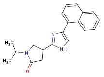 1-isopropyl-4-[4-(1-naphthyl)-1H-imidazol-2-yl]-2-pyrrolidinone trifluoroacetate