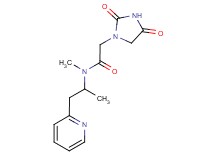 2-(2,4-dioxo-1-imidazolidinyl)-N-methyl-N-[1-methyl-2-(2-pyridinyl)ethyl]acetamide trifluoroacetate