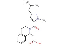 {2-[(3-isobutyl-1-methyl-1H-pyrazol-5-yl)carbonyl]-1,2,3,4-tetrahydro-1-isoquinolinyl}acetic acid