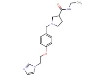 N-ethyl-1-{4-[2-(1H-imidazol-1-yl)ethoxy]benzyl}pyrrolidine-3-carboxamide