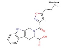 (3S)-2-[(5-propyl-3-isoxazolyl)carbonyl]-2,3,4,9-tetrahydro-1H-beta-carboline-3-carboxylic acid