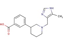 3-{1-[(5-methyl-1H-imidazol-4-yl)methyl]piperidin-3-yl}benzoic acid