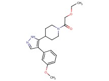 1-(ethoxyacetyl)-4-[4-(3-methoxyphenyl)-1H-pyrazol-5-yl]piperidine