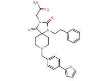 2-[8-[4-(2-furyl)benzyl]-2,4-dioxo-1-(2-phenylethyl)-1,3,8-triazaspiro[4.5]dec-3-yl]acetamide