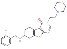 7-[(2-fluorobenzyl)amino]-3-[2-(4-morpholinyl)ethyl]-5,6,7,8-tetrahydro[1]benzothieno[2,3-d]pyrimidin-4(3H)-one