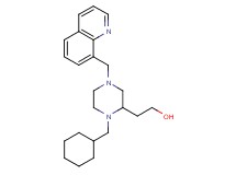 2-[1-(cyclohexylmethyl)-4-(8-quinolinylmethyl)-2-piperazinyl]ethanol