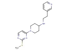 1-[2-(methylthio)pyrimidin-4-yl]-N-(2-pyridin-3-ylethyl)piperidin-4-amine