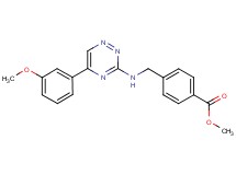 methyl 4-({[5-(3-methoxyphenyl)-1,2,4-triazin-3-yl]amino}methyl)benzoate