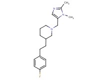 1-[(1,2-dimethyl-1H-imidazol-5-yl)methyl]-3-[2-(4-fluorophenyl)ethyl]piperidine