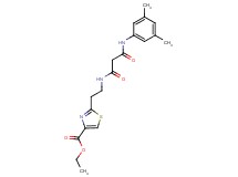 ethyl 2-[2-({3-[(3,5-dimethylphenyl)amino]-3-oxopropanoyl}amino)ethyl]-1,3-thiazole-4-carboxylate