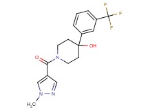 1-[(1-methyl-1H-pyrazol-4-yl)carbonyl]-4-[3-(trifluoromethyl)phenyl]-4-piperidinol