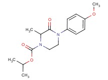isopropyl 4-(4-methoxyphenyl)-2-methyl-3-oxo-1-piperazinecarboxylate