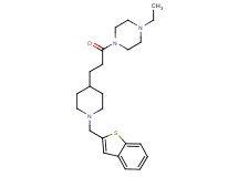 1-{3-[1-(1-benzothien-2-ylmethyl)-4-piperidinyl]propanoyl}-4-ethylpiperazine