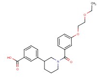3-{1-[3-(2-ethoxyethoxy)benzoyl]piperidin-3-yl}benzoic acid
