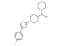 4-(1-{1-[4-(4-fluorophenyl)-1,3-thiazol-2-yl]-4-piperidinyl}ethyl)morpholine
