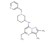 5-ethyl-2,3-dimethyl-N-[1-(pyridin-3-ylmethyl)piperidin-3-yl]pyrazolo[1,5-a]pyrimidin-7-amine