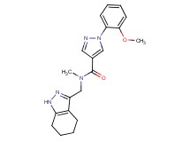 1-(2-methoxyphenyl)-N-methyl-N-(4,5,6,7-tetrahydro-1H-indazol-3-ylmethyl)-1H-pyrazole-4-carboxamide