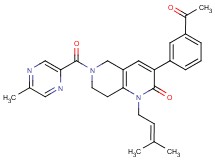 3-(3-acetylphenyl)-1-(3-methyl-2-buten-1-yl)-6-[(5-methyl-2-pyrazinyl)carbonyl]-5,6,7,8-tetrahydro-1,6-naphthyridin-2(1H)-one