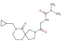 N'-{2-[7-(cyclopropylmethyl)-6-oxo-2,7-diazaspiro[4.5]dec-2-yl]-2-oxoethyl}-N,N-dimethylurea