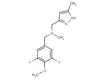(3,5-difluoro-4-methoxybenzyl)methyl[(5-methyl-1H-pyrazol-3-yl)methyl]amine