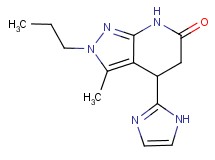 4-(1H-imidazol-2-yl)-3-methyl-2-propyl-2,4,5,7-tetrahydro-6H-pyrazolo[3,4-b]pyridin-6-one